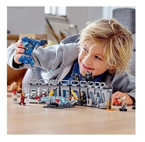 Imagen 3 de 3 de Set de construcción Lego Marvel Iron Man hall of armor 524 piezas en caja
