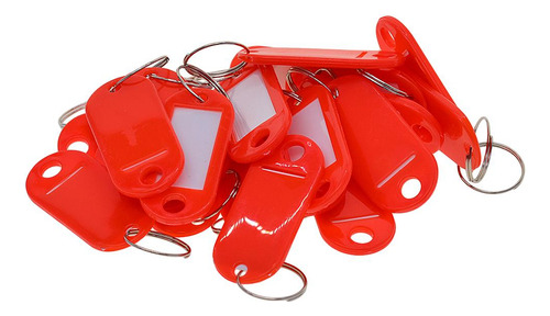 50x Llavero De Plástico Impermeable De Color De Rojo