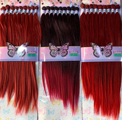 Extensión De Cabello Cortinas Lisa 9 Moños De Fibra Orgánica