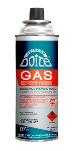 Gas Butano Para Cocinillas 236 Ml 