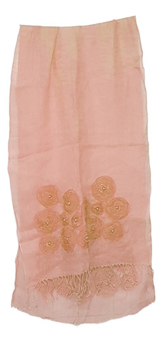 Echarpe/estola/bufanda, Fiesta, Rosa Claro, Lino, 1.86x53