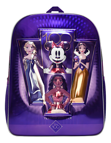 Mochila Unisex Disney 177315 Textil Morado Color Púrpura