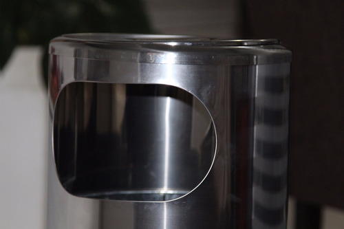 Lixeira Cesto 20 Litros Inox Balde De Lixo Com Tampa