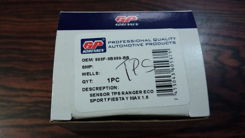 Imagen 4 de 5 de Sensor Tps Ford Fiesta Max / Move / Ecosport 1.6 Y Ranger