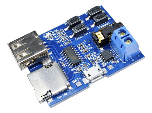 Modulo Reproductor Mp3 Wav Dfplayer Musica Mini Arduino