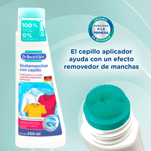 Dr. Beckmann Quitamanchas Prelavado Con Cepillo 250 Ml