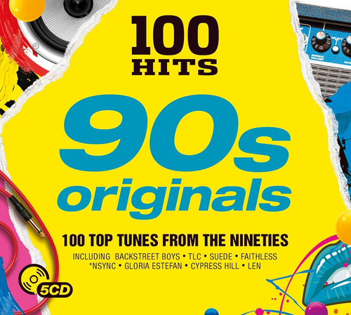 5 Cds  90's Originals   100 Hits  Backstreet Boys, Suede