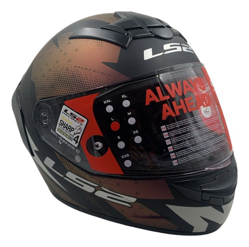Casco Ls2 Ff352 Color Thunder Matt Black Chameleon Para Moto Negro Violeta Oscuro Blanco Sergeant L