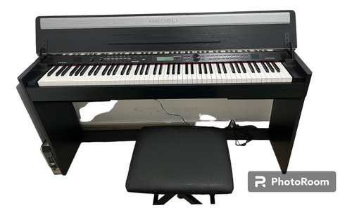 Piano Digital Medeli Cp5200 Negro Mate + Banqueta De Piano