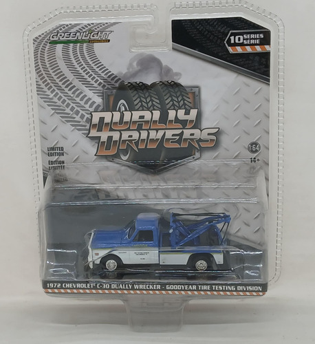 Chevrolet C-3 Dually Wrecker Greenlight Dyally Drivers Azul Y Blanco