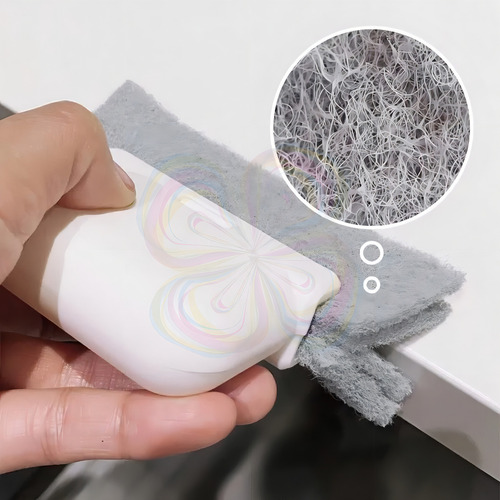 Cepillo Limpieza Ventanas Recogedor + Repuesto Esponja Color Gris