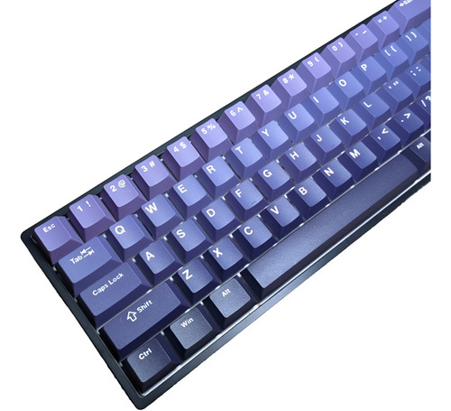 Keycaps Pbt Doble Inyección Degradado Morado