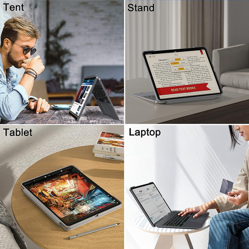 Teclado Con Trackpad Doqo Compatible Con Tableta iPad 10a