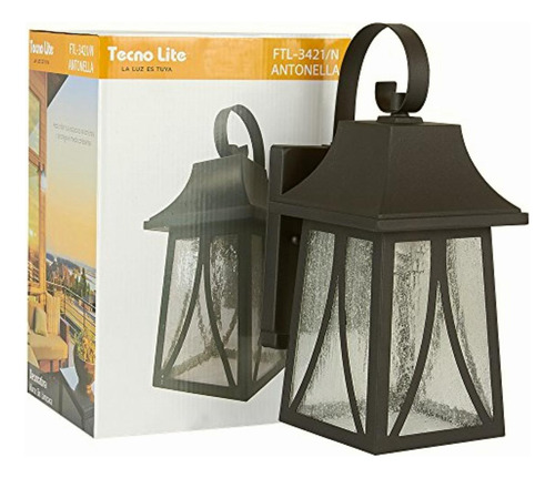 Farol De Exterior, Color Negro Tecnolite Ftl-3421/n