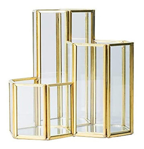 Organizador Para Brochas De Maquillaje, 3 Tubos De Cobre