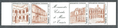 Serie 1985 Monumentos Coloniales Turismo Mnh