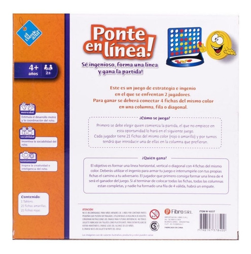 Juego De Mesa Ponte En Linea Tipo Simil 4 En Linea El Duende
