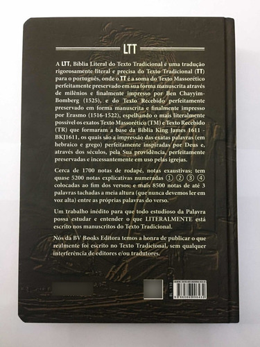 Bíblia Ltt Estudo Literal Do Texto Tradicional | Capa Dura