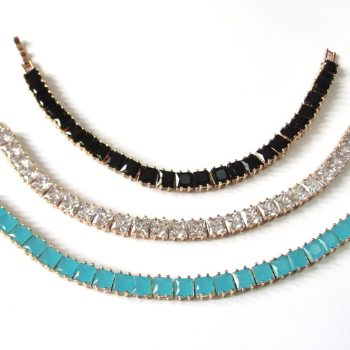 Lote Com 20 Pulseiras Banhadas A Ouro Com Gemas Naturais.