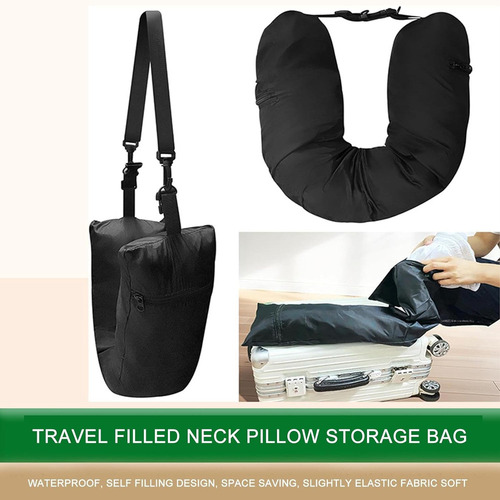 Almohada De Cuello Rellenable Para Viajes Almohada De Cuello