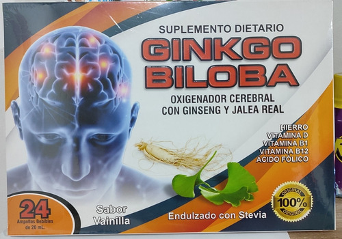 Ginkgo Biloba 24 Ampollas - Unidad a $40000