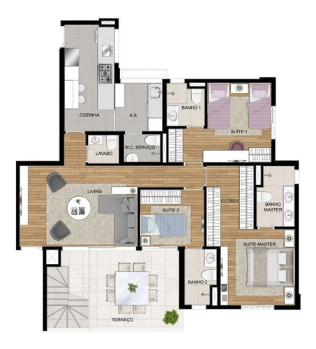 Imagem 23 de 30 de Cobertura 230mts, 3 Suítes, 3 Vagas, Bonjour, Próx Av Cerro Corá, Oliviaimoveis - Cobert230m - 68818510