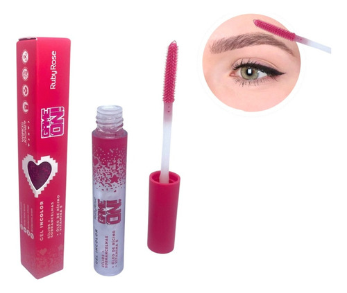 Kit Gel Game On + Sombra Ruby Rose + Rímel Tango 4d 2 Em 1 Incolor