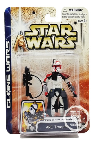 Hasbro - Star Wars - Clone Wars - Arc Trooper (rojo)