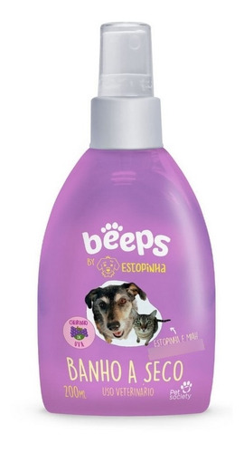 Beeps Banho A Seco By Estopinha 200ml Pet Society