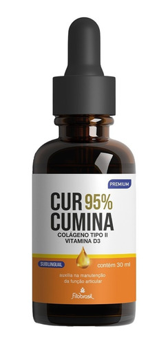 Curcumina 95% Gota + (óleo De Curcuma, Colágeno Ii E Vit D3)