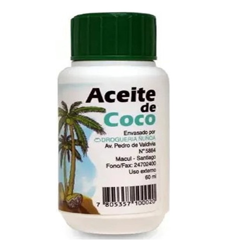 Aceite De Coco Orgánico 60ml