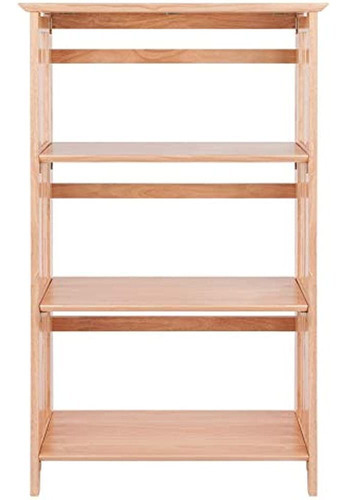 Winsome Madera Plegable 4tier Estante Natural