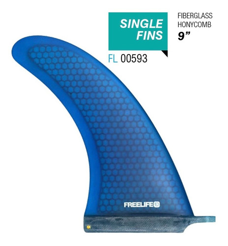 Quilla Single Fin 9  Fibra Y Honey Comb - Freelife 