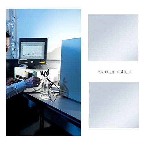 Placa Zinc Puro Hoja 140x140x0.2mm Quimica Subterráneo Cienc
