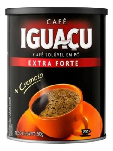Café Iguaçu Extra Forte Solúvel Em Pó Cremoso Lata 200g