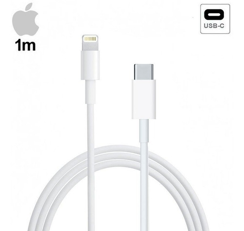 Cable iPhone Usb-c A Lightning 1mt Blanco