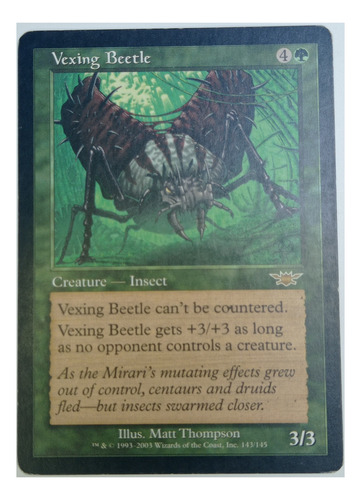 Carta Magic Vexing Beetle [legions] Mtg Insect