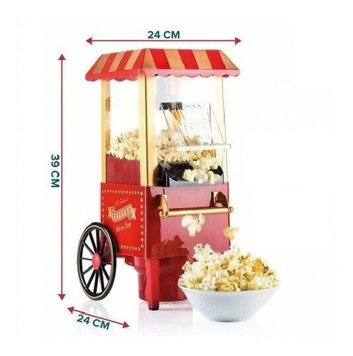 Pochoclera Electrica Con Carrito Facil Uso Estilo Quilmes