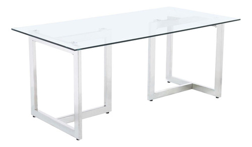 Base Hierro 70/30 Para Mesa Madera Vidrio Modelo T