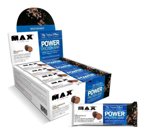 Power Protein Bar (12un De 41g) - Caramelo