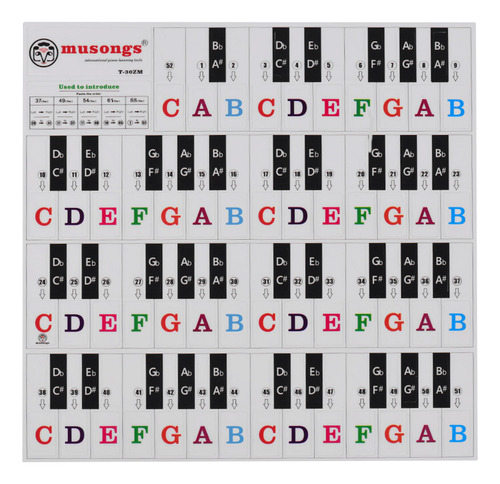 New Adhesivos For Teclado De Piano For Principiantes,