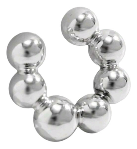 Earcuff Bello Grande Chunky Baño De Plata 925 De Moda