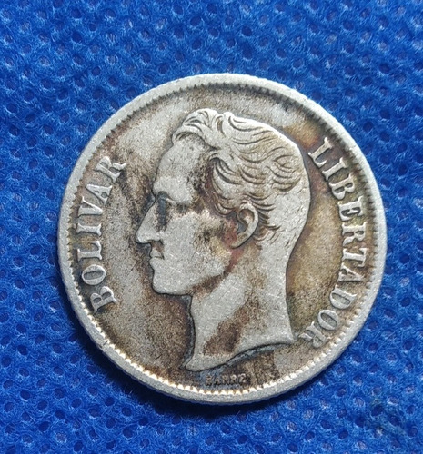 Moneda De 1   Bolivar (plata) Año 1954