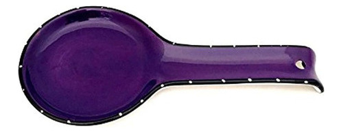 Toscana Volantes Morado Ceramica Pintada A Mano Cuchara 860