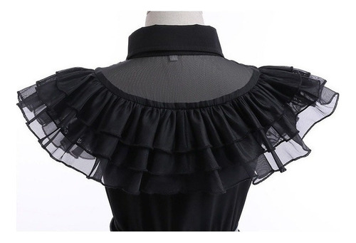 . Vestido Gótica Addams De Miércoles For Niñas Merlina Adams