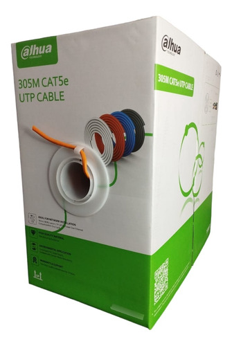 Cable Utp Cat5e Bobina Dahua 305mts Cámaras Redes Seguridad