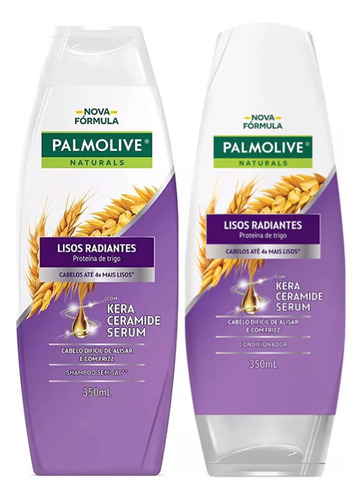 Shampoo E Condicionador Palmolive Lisos Radiantes 350ml