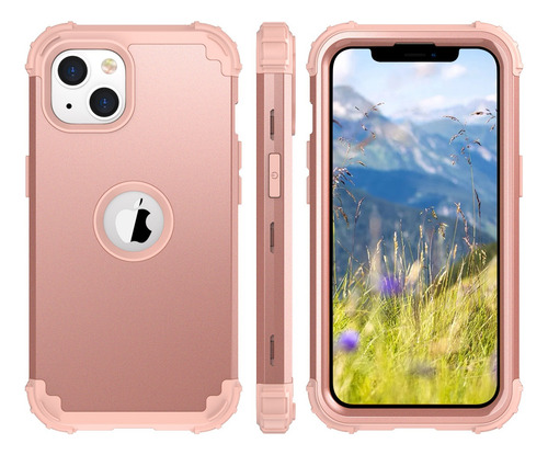 Funda Para iPhone 14/pro/14plus/14pro Max 360 Uso Rudo 3en1