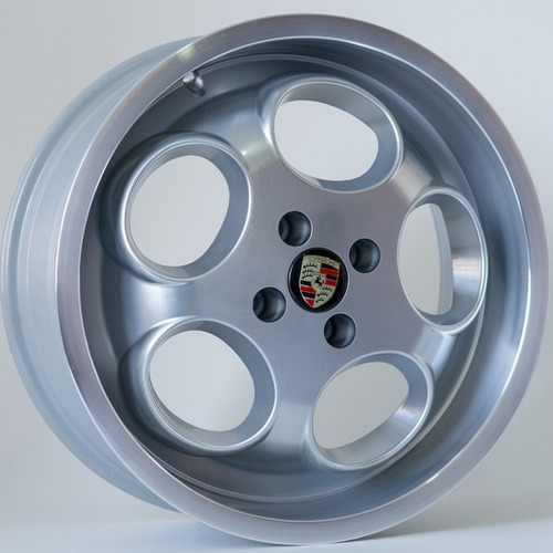 Rodas Porsche Lemans Aro 17x7 (jogo) + Bicos Cor Prata Com Diamantado