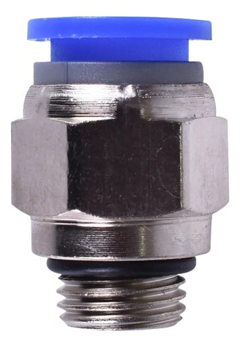 Conector Engate Rápido Rosca 1/8 X 6mm Pneumática 10 Peças